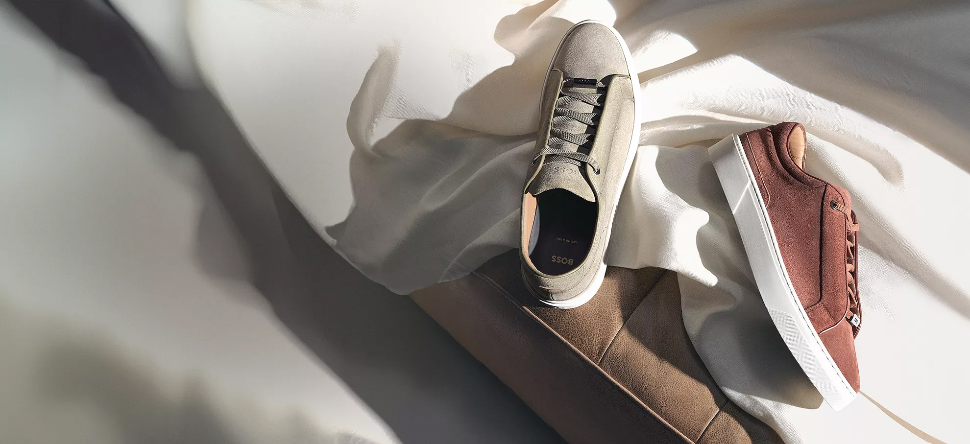 JUST-LANDED SNEAKERS